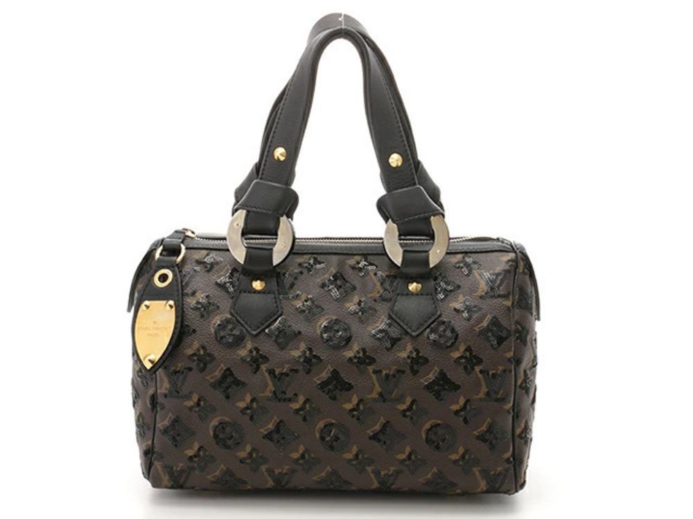 LOUIS VUITTON Bag Handbag Speedy Monogram Eclipse Black